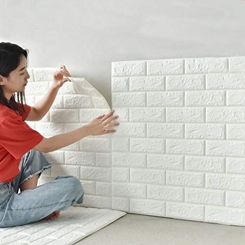 Pack 10 piece faux pierre 70/77cm 5mm Blanc – Image 2